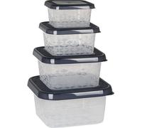 Branq Set de récipients alimentaires Ori anthracite 4pcs - carré