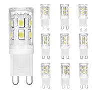 Brantoo G9 LED Ampoules 2W Équivalent à 15W 20W 25W Halogène Ampoules, Blanc froid 6000K, CRI> 85, G9 Prise Économie d'énergie LED Lampe, non dimmable, sans scintillement, AC 220-240V, paquet de 10