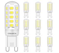 Brantoo LED G9 Ampoules 3W Blanc froid 6000K équivalent à 28W 33W 40W halogène Ampoules, CRI> 85, G9 Prise LED Lampe, sans scintillement, sans intensité variable, CA 220-240V, paquet de 10