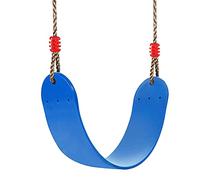Braoses Balançoire Élastique pour Enfant, Siège Réglable, EVA Souple, Bleu, Charge Max 120 kg