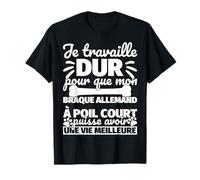 Braque allemand à poil court chien drôle T-Shirt