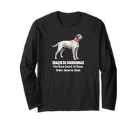 Braque du Bourbonnais Chien Peu Sait Moins Mérite Les Fans d'animaux De Compagnie Manche Longue