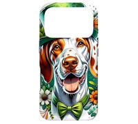 Braque Francais Dog St Patrick Œuvre d'art Coque pour iPhone 17 Pro