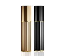 BRARIOS Lot de 2 atomiseurs de parfum rechargeables, format voyage, mini flacons de parfum vides, distributeur de Cologne anti-fuite pour homme et femme, 5 ml (doré et noir)