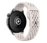 BRART Bracelet en Silicone avec trou de 18mm 20mm 22mm, pour Samsung Galaxy Watch 6 5 4, Huawei GT4 3 GT2 pro, Garmin Vivoactive 4(Starlight,20mm)