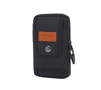 BRART Sac banane d'extérieur pour homme 16,5 cm, pochette pour téléphone, camping, chasse, sac tactique EDC sac unisexe, Noir , Taille unique