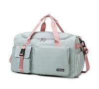 BRART Sac de voyage pour femme - Sac à dos de voyage multifonction - Pour sports de plein air, gym, fitness, week-end, nuit, Vert, Taille unique