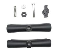 Bras à double base extensible de 150 mm pour bases sphériques de 2,54 cm pour appareil photo, vélo, support de téléphone, appareil photo, connecteurs rapides, adaptateur de collier, kit de boucles