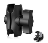 Bras à Double Douille 60 mm en Alliage d’Aluminium Compatible avec Supports RAM Mounts, Bras Double Emboîtement Support Universel pour Appareils Boule 1 Pouce GPS Moto Vélo Voiture, Robuste et Durable