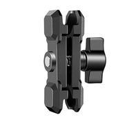 Bras à double douille sécurisé en alliage d'aluminium pour porte-boule de 2,5 cm de diamètre pour vélo et support de téléphone Accessoires Bras d'extension en aluminium