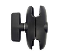 Bras à Double Prise en Alliage D'Aluminium de 9CM de Longueur pour RAM avec Bras D'Extension de CaméRa de Moto à Montage sur Boule de 1.5 Pouces