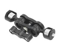 Bras à Double Rotule Rotatif à 360 Degrés de 1/4 Po, Compact et Pratique avec Une capacité de Charge de 6 Kg, pour Trépieds, Lumières de Remplissage, Microphones, Moniteurs