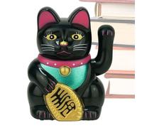 Bras agitant chat chanceux - Mignon chat agitant le Feng Shui Lucky Cat, figurine de bras mobile vivante | Maneki Neko Fortune Cat, Statue de chat porte-bonheur parfaite pour la décoration de la