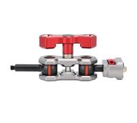 Bras articulé à Double Rotule, Bras articulé Universel Réglable avec Broches Rétractables pour Moniteurs, Microphones, Caméras d'action DSLR, Lumières LED, Lampes Flash