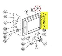 BRAS ARTICULE GAUCHE PORTE BAR pour REFRIGERATEUR SAMSUNG - DA6690123A