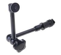 Bras articulé réglable en métal de 27,9 cm - Super pince compatible avec moniteur LED - Accessoires de caméra - Adaptateur anti-rotation - Support d'extension de moniteur