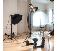 Bras articulé, support de caméra en alliage d'aluminium de 27,9 cm avec super pince et griffe pour appareil photo reflex numérique, moniteur, lumière, DJI Osmo, charge maximale 1,5 kg