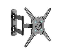 ONKRON Support Mural TV Orientable pour 32" - 65" Écran, Accroche Television Poids de 41 kg, Support TV Mural Inclinable VESA 100x100-400x400, Fixation Murale Tele, Bras Télé Rotatif Noir M4R-B