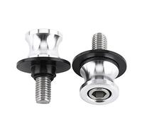 Bras Balançoire Oscillant Moto, Support Sliders Argent, 2pcs M10 10mm, Pour Moto, Scooter, Quad, Curseurs Robustes, Durables, Installation Facile, Performance Améliorée