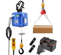 Bras Cadre Durable de Levage Palan électrique PRO, hauteur de levage de 29,5 pieds, treuil électrique portable de 1 600 W, contrôleur suspendu, frais généraux de 1 100 lb