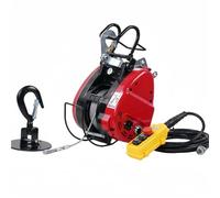 Bras Cadre Durable de Levage Treuil de grue électrique avec télécommande sans fil, 220/110V, capacité de charge de 300/500kg, Micro câble métallique en métal(30 m)