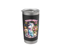 Bras cassé, licorne, survivant, touche, filles, pas besoin de deux bras Gobelet isotherme en acier inoxydable double paroi