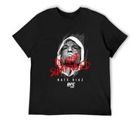 Bras Chemise Décontractée pour Men Nate Diaz I'm Not Surprised T-Shirt Black XXL