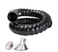 Bras collecteur d'air articulé et Flexible avec Capot pour Gravure Laser, soudage et marquage (Noir, diamètre intérieur 16 cm (6,3 po), Longueur 1 m (3,3 pi))