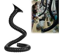 Bras collecteur de conduit d'extraction d'air, tuyau flexible articulé, 50 mm et 75 mm de diamètre, longueur réglable de 80 à 240 cm, capot carré pour une circulation d'air efficace