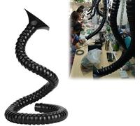 Bras collecteur de conduit flexible avec capot carré pour extraction d'air, diamètre 50 mm et 75 mm, longueur 2 m