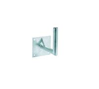 bras coudé déport 250mm diamètre 40mm acier galva fixation antenne parabole satellit