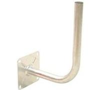 BRAS COUDE Déport 30cm Diamètre 40mm Fixation parabole support mural Acier Galva G