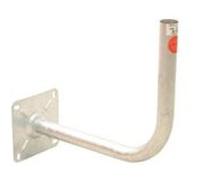 HDSAT BRAS COUDE Déport 40cm Diamètre 40mm Fixation parabole support mural Acier Galva
