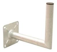 bras coudé diamètre 50mm déport 350mm acier galva fixation antenne tnt satellite