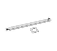 Bras d’extension mural en acier inoxydable de 35 cm pour pommeau de douche, support d’extension pour pommeau avec cache décoratif, accessoire de salle de bain robuste pour un usage