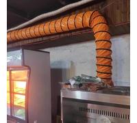 Bras d'aspiration articulé flexible, Tuyau de conduit d'extracteur vapeur for espaces confinés, longueur 6,5 à 33 pieds, diamètre 150 800 mm(L 2m/6.5 Ft,Dia 450MM/17.7 Inch)