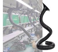 Bras d'aspiration articulé flexible, Tuyau d'extraction de fumée, capot en acier inoxydable for l'élimination des gaz poussière, L 1-2m, ID 4.5-20cm(L 1m/3.3 Ft,Id 4.5cm/1.8in)