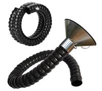 Bras d'aspiration Flexible avec vanne réglable, Tuyau d'aspiration de 45 à 200 mm pour soudage, Laboratoire et dépoussiérage, Longueur 1,5 m x diamètre intérieur 160 mm