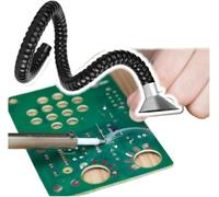 Bras d'aspiration réglable, Bras De Tuyau D'extraction Fumées Soudage, Capot En Acier Inoxydable Multicolore, Plusieurs Tailles(Black Dia 100mm,L 1.5m/4.9ft)