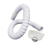 Bras d'aspiration réglable, Bras D'extraction De Fumée Soudage for Tuyau, Capot Carré Blanc POM 50mm 75mm 80-200cm(Dia. 50mm,100)