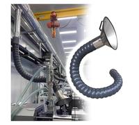 Bras d'aspiration réglable, Capot de tuyau d'extraction fumées soudage, ID 45-200mm, gris noir(L 0.8m/2.6ft,Id 100MM/3 8/9 in)