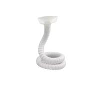 Bras d'aspiration réglable, Tuyau D'échappement De Fumées Soudage POM, Bras D'extraction Fumée En Forme Bambou, 50 Mm, 75, 80-200 Cm, Capot Carré Blanc(Dia. 75mm,100)
