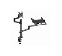 Bras de bureau pour moniteur et ordinateur portable - GEMBIRD - 17-32 pouces - Acier - Rotation 360 - Charge 16 kg