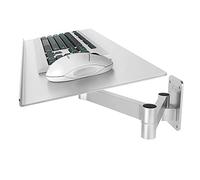 Bras De Clavier Mural, Plate-Forme De Clavier Rotative Et Rétractable, Plateau De Montage Multifonctionnel pour Clavier/Bras De Souris, Étagère Ergonomique pour Plateau De Clavier