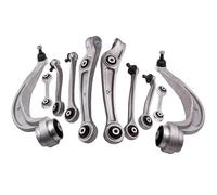 bras de commande Compatible Avec Q5 2009 2010 2011 2012 2013 2014 2015 2016 2017 8K0407151B 8K0407152B 8K0407510A Kit De Bras De Suspension Avant Supérieur Et Inférieur