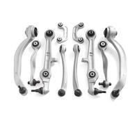 Bras de commande de suspension compatible avec A4 B5 B6 B7 RS4 A6 C5 1997 1998 1999 2000 2001 2002 2003 2004 2005 Kit de suspension avant supérieur inférieur Bras de commande de joint à rotule