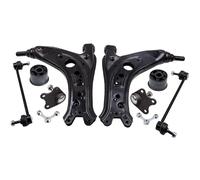 Bras de commande de suspension compatible avec VW pour Polo MK5 9N 2002 2003 2004 2005 2006 2007 2008 2009 2010 Kit complet de bras de commande de direction inférieur de voiture