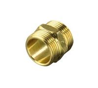 Xavax Raccord de tuyau d' arrivée d'eau en laiton (pour tuyaux d’arrivée de lavage et de lave-vaisselle, embout de tuyau d’admission) Dorée