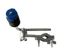 Bras de cymbale en acier pour extension de tambour, support à percussion | Construction en acier, hauteur et angle réglables, fixation de style pince, compatible avec la plupart des tambours