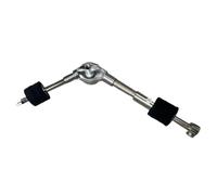 Bras de Cymbale Réglable pour Batterie, Support D’extension Étendu | Métal Argenté, Longueur 32,5x3,7x3,7cm, Angle Ergonomique, pour Studios et Tournées